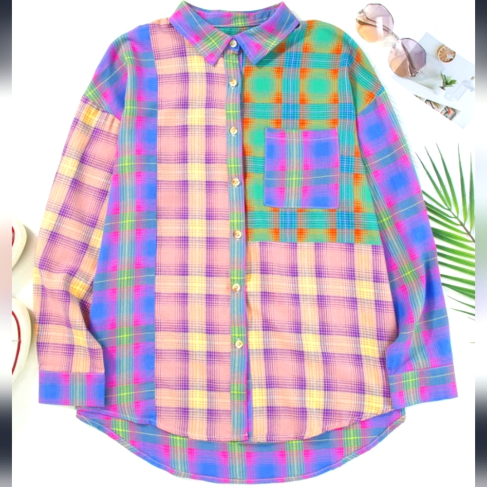 🎉HP🎉 Plaid Button Down Shirt